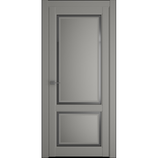 Межкомнатные двери Albera Афина 2 (матовое зеркало "Грей") купить с доставкой