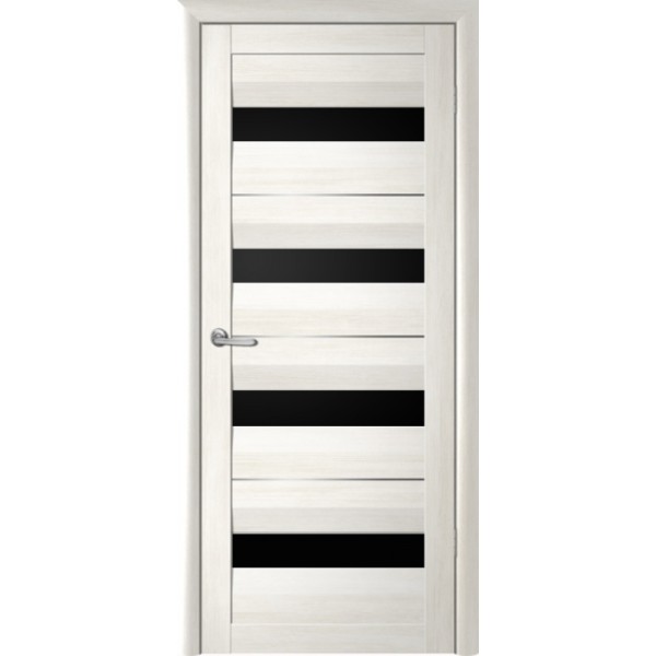 Межкомнатные двери Albera Барселона ДО (чёрное стекло) купить с доставкой