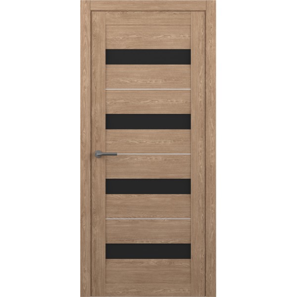 Межкомнатные двери Albera Барселона ДО (чёрное стекло) купить с доставкой