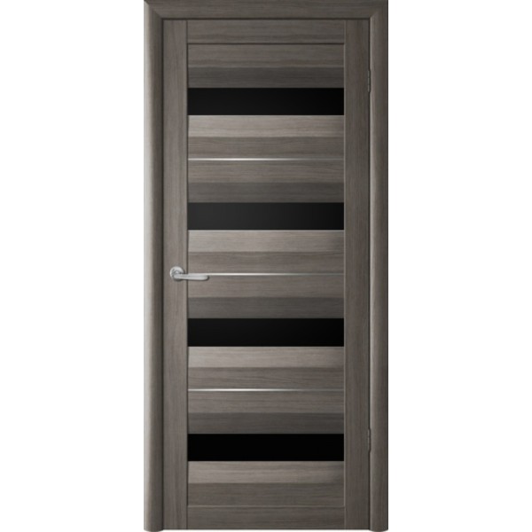 Межкомнатные двери Albera Барселона ДО (чёрное стекло) купить с доставкой