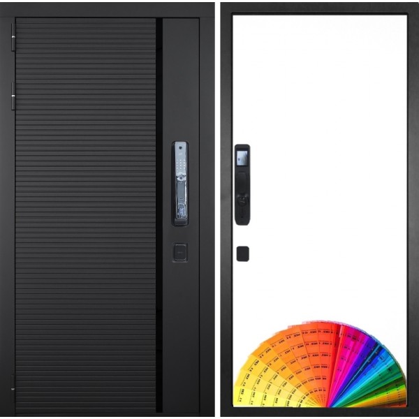 Входная дверь ГРАНИТ ПИАНО СМАРТ 49 под покраску (Умный замок) купить с доставкой