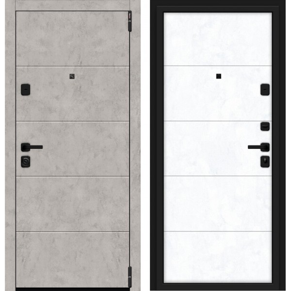 Входная дверь Elporta Porta M 4.4 Grey Art/Snow Art  купить с доставкой