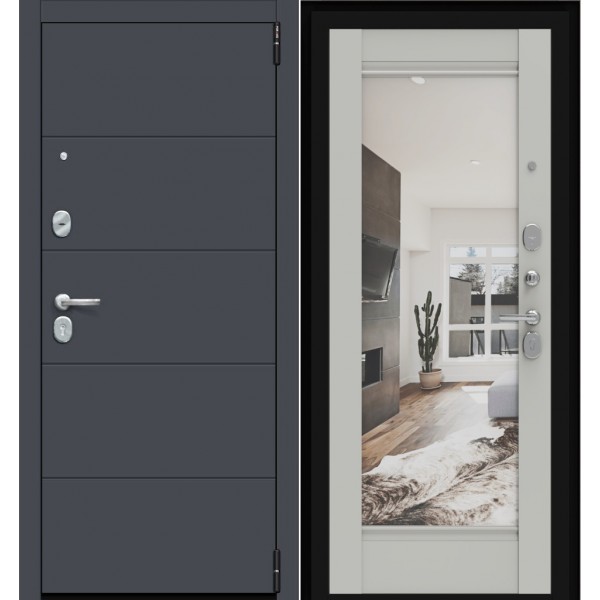 Входная дверь Elporta Porta R 4.K41 Graphite Pro/Nardo Grey купить с доставкой