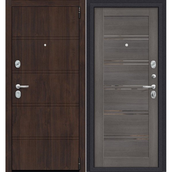 Входная дверь Elporta Porta R 8.П28 Almon 28/Grey Veralinga купить с доставкой