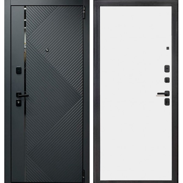 Входная дверь Elporta Porta R 87.50.1 Graphite Pro/Super White купить с доставкой