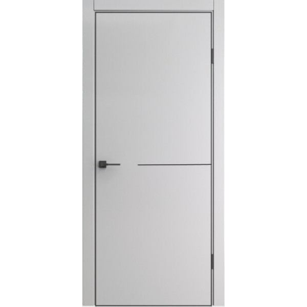 Межкомнатные двери Elporta Порта-50.1 B Nardo Grey (кромка ABS черного цвета) купить с доставкой