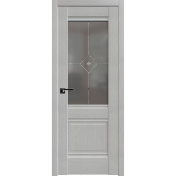Межкомнатные двери Profil Doors 2X (стекло графит, узор прозрачный фьюзинг ) купить с доставкой