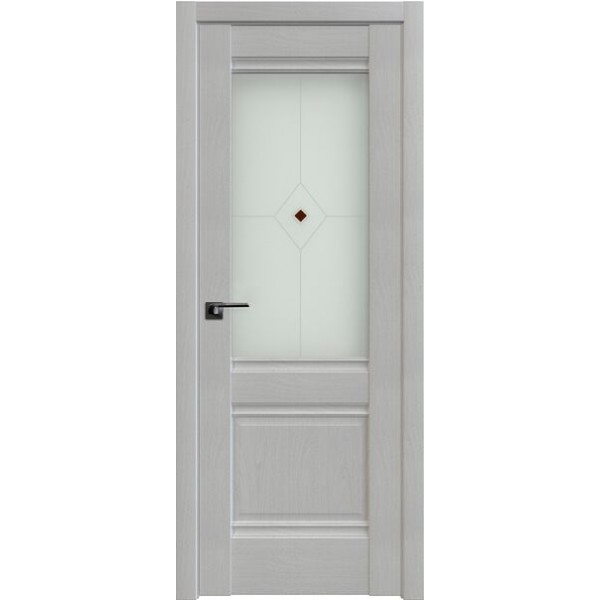 Межкомнатные двери Profil Doors 2X (стекло матовое , узор коричневый фьюзинг) купить с доставкой