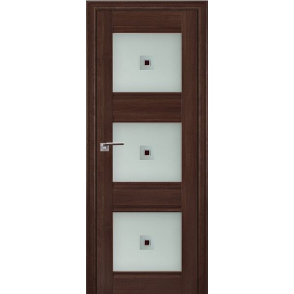 Межкомнатные двери Profil Doors 4X (стекло матовое , узор коричневый фьюзинг) купить с доставкой